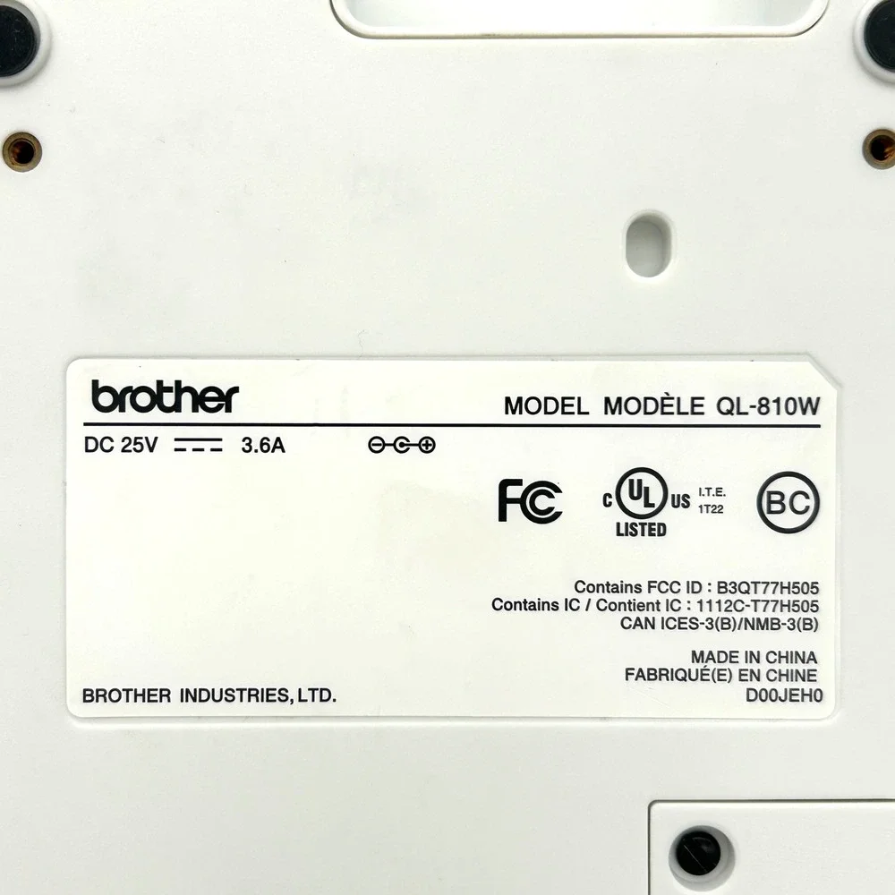 Brother Label Printer QL-810W Unisex OS Black White Good Wireless Thermal